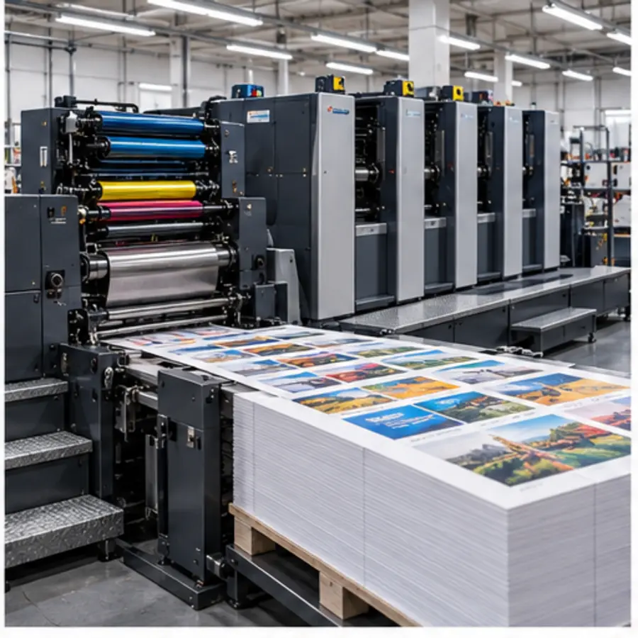 Industrial offset printing press
