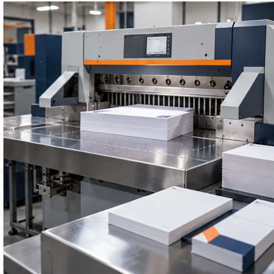 Professional paper cutting and business stationery finishing