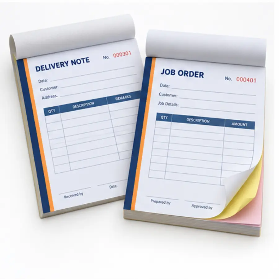 Illustrative photo for Delivery Note Books
