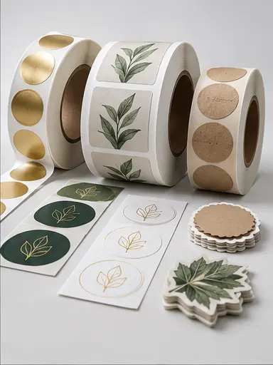 Custom labels and die-cut stickers